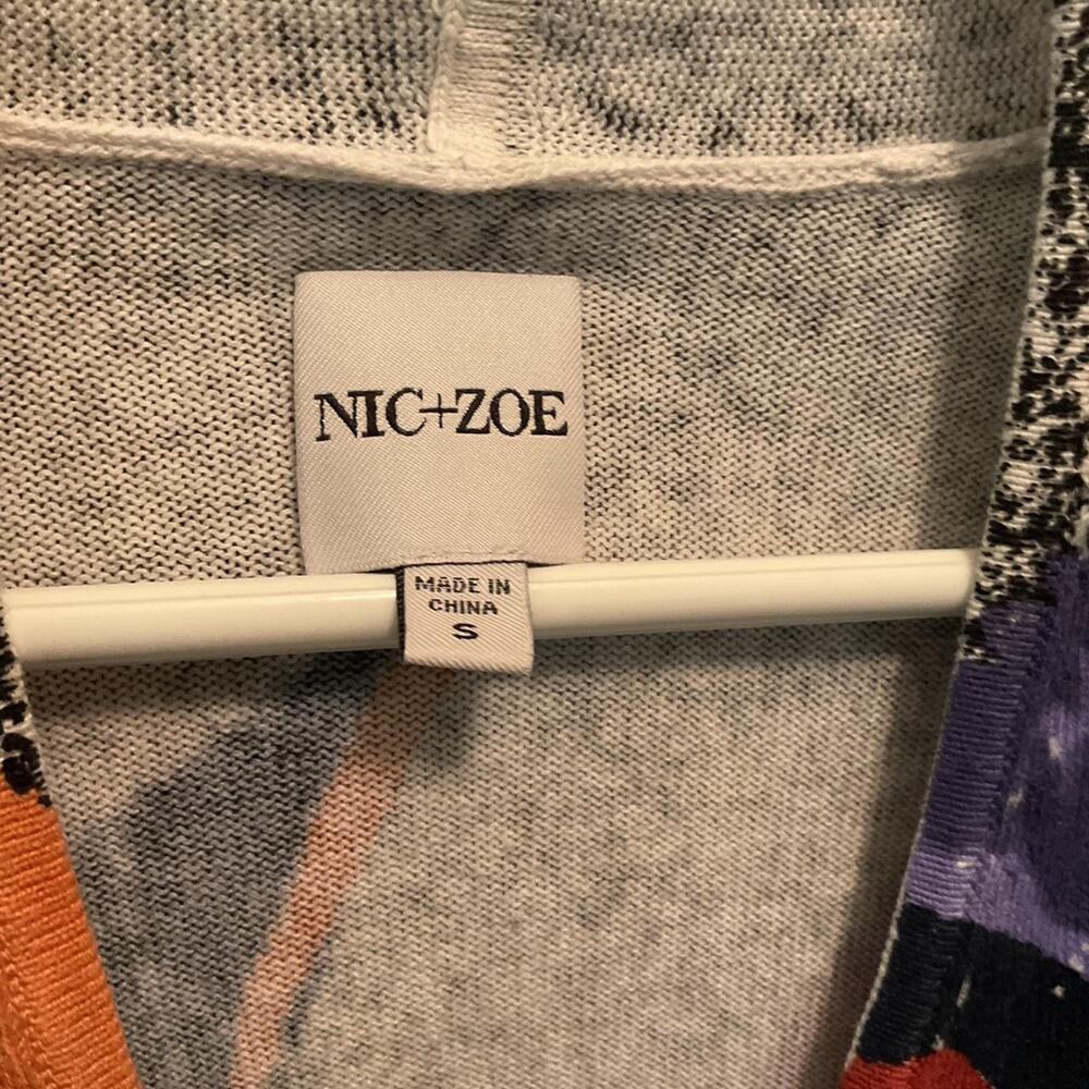 Excellent Multi-coloured Nic + Zoe wrap sweater Size: Small - Picture 3 of 6